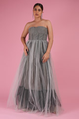 Metallic Jacket with Belt and GownDSC02541