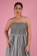 Metallic Jacket with Belt and GownDSC02542