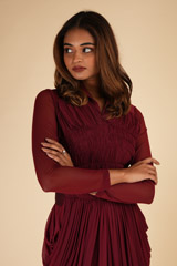 Marooon Cowl JumpsuitDSC00340