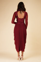 Marooon Cowl JumpsuitDSC00344