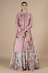 Pink Lehenga with Jacket