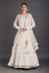 White Chikankari Gown1894_video