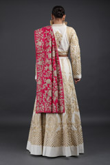 Ivory Chanderi Silk LehengaIMG_7475