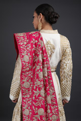 Ivory Chanderi Silk LehengaIMG_7478