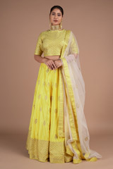 Yellow Silk Lehenga