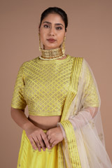 Yellow Silk LehengaDSC06206