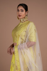 Yellow Silk LehengaDSC06208