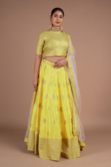 Yellow Silk LehengaDSC06210