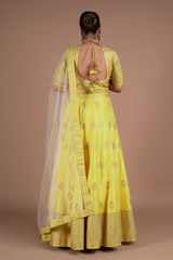 Yellow Silk LehengaDSC06212
