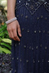 White Stone Embedded Bangle1903