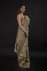 Beige Silk Saree_DTR0924