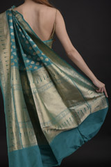 Green Silk Saree_DTR0996