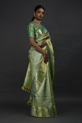 Pista Green Silk Saree_DSC5636