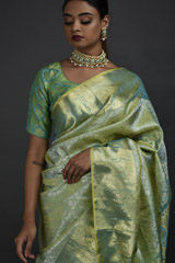 Pista Green Silk Saree_DSC5642