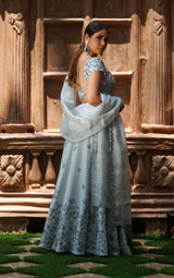 Silk Crystal Sequins And Bead LehengaIMG_8705