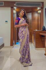 Mauve Zari Saree1