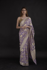 Mauve Zari Saree1922_video