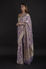 Mauve Zari Saree_DTR1011
