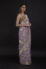 Mauve Zari Saree_DTR1013