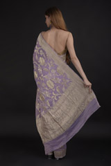 Mauve Zari Saree_DTR1014