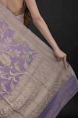 Mauve Zari Saree_DTR1015