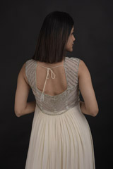 Ivory Embellished Top Bottom Set_DTR0799