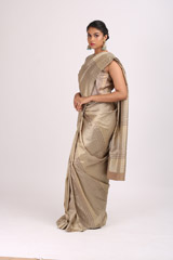 Pale Striped SareeIMG_5208