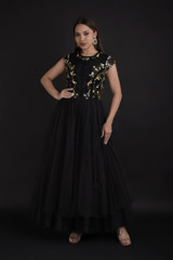 Black Tulle Dress_DTR9359