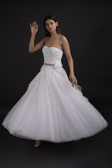 White Tulle Gown