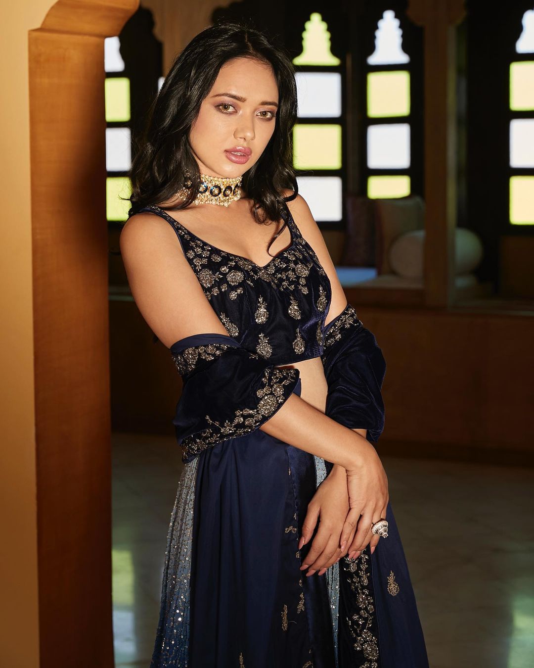 Blue Ombre Katdana Lehenga14