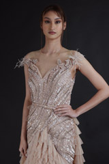 Nude Blush Embellished GownDSC07766