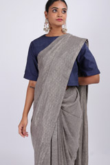 Grey Linen SareeIMG_3815