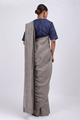 Grey Linen SareeIMG_3826