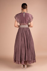 Coffee Brown Embroidered GownDSC05382