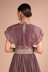 Coffee Brown Embroidered GownDSC05383