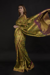 Green Kanchipuram Saree