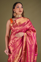 Pink Kanchivaram SareeDSC03872