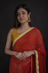 Pink Embellished Saree_DTR0966