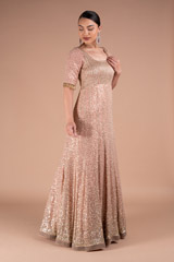 Rose Gold Sequin Gown