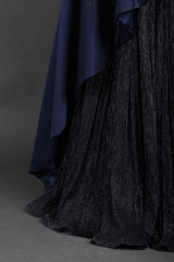 Blue 3D Floral Embellishments GownIMG_0682