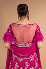 Fuchsia Pink Embellished LehengaDSC09682