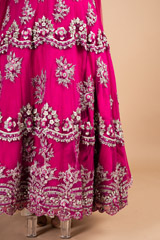 Fuchsia Pink Embellished LehengaDSC09683