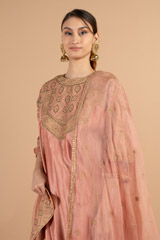 Pink Kurta And Salwar SetDSC01219
