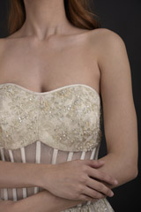 White Embellished Corset Gown_DTR0836