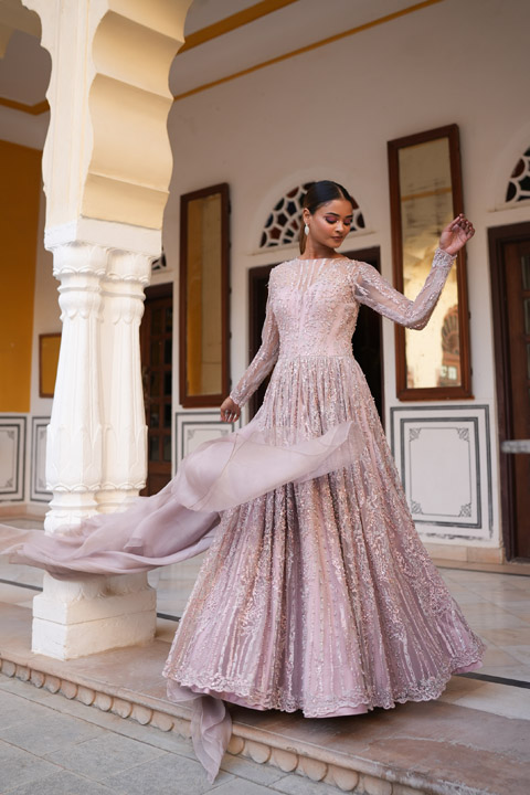 Embellished Full Length Gown