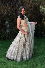 Ivory Organza Scalloped Lehenga_DSC8351-Edit
