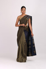 Blue Striped Silk Saree1986_video