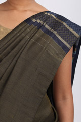 Blue Striped Silk SareeIMG_5318