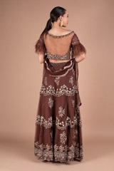 Brown Embellished LehengaDSC05471