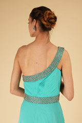 Turquoise One Shoulder GownDSC07022